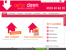 Tablet Screenshot of peterdeen.nl